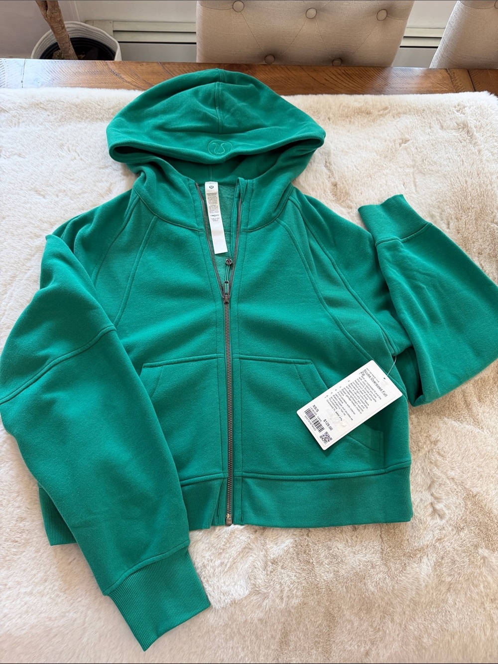 lululemon athletica Women's Teal Green Full‑Zip Hoodie